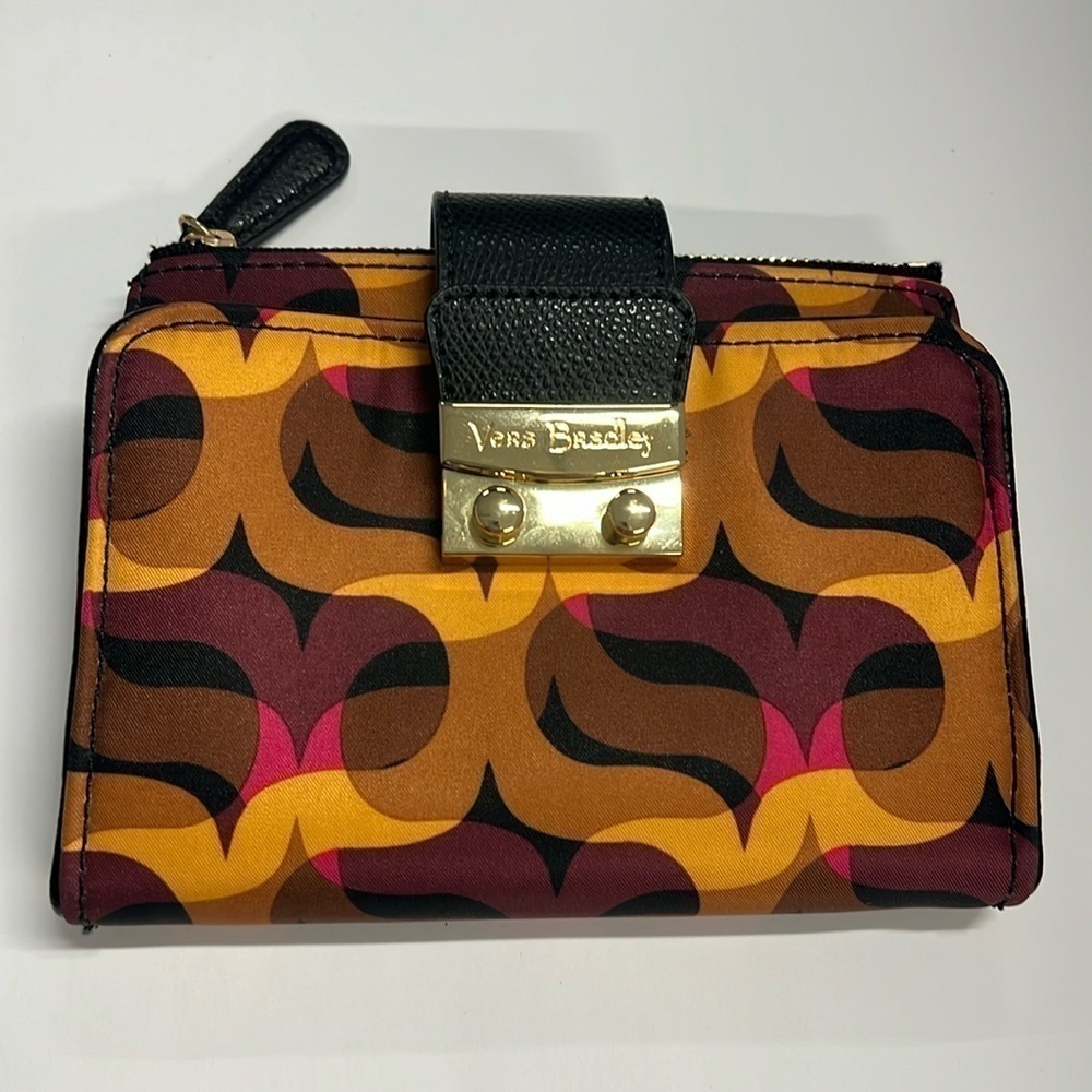 Vera Bradley Modern Lights Pushlock Bifold Snap Wallet - New